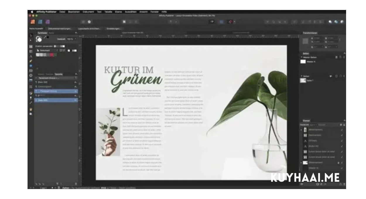 kuYhaa Affinity Publisher 2.6.5.3782 Full Version Download screenshot
