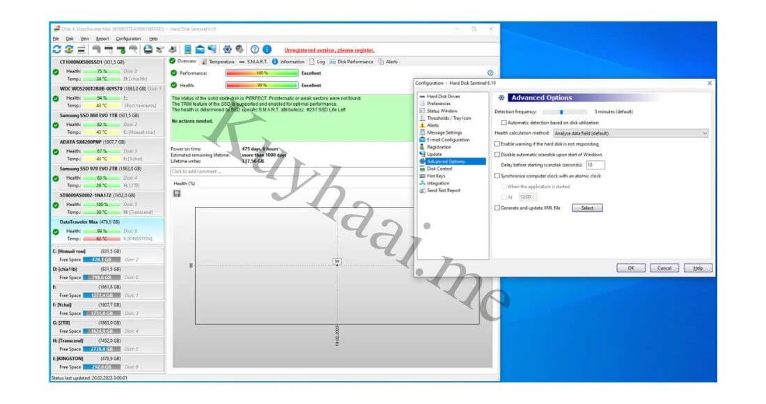 Download Hard Disk Sentinel Pro 6.40.1 Full Version screenshot